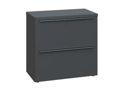 SIN 2 - 82Z kancelářská skříň, 2-zásuvková, 770x800x400, antracit